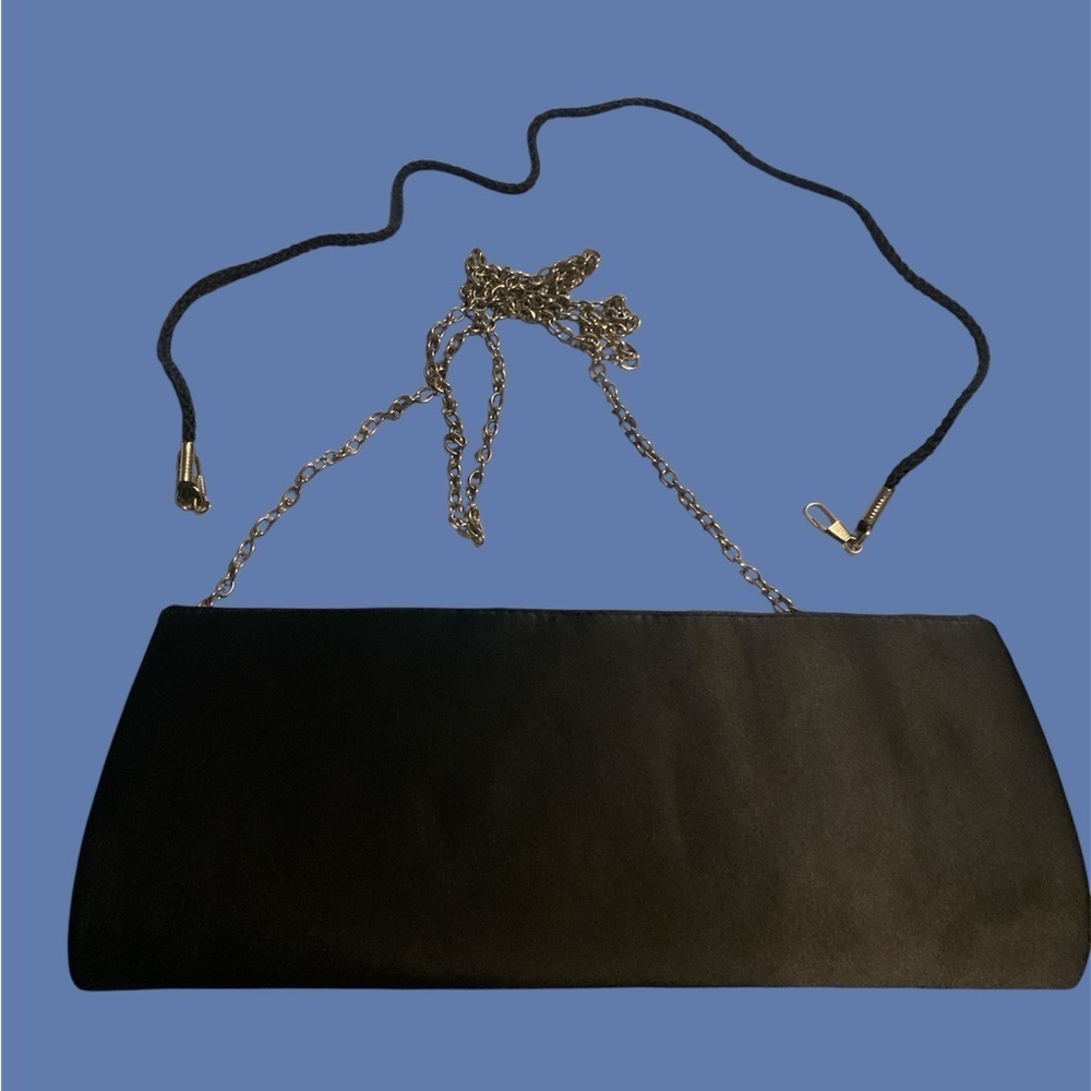Chic Black Beaded Clutch - Picture 3 of 9